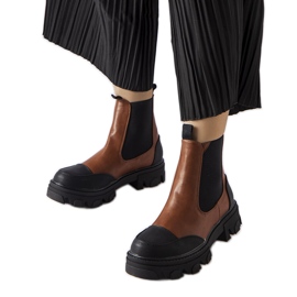 Brune slip-on støvler fra Sibyla