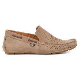 Olivier Herre sommer læder loafers 085DKNT brun