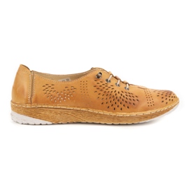 WASAK Damesko læder sneakers 0626W rød orange