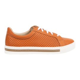 WASAK Damesko læder sneakers 0675W orange