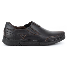 Polbut Slip-on loafers til mænd J51 kabir sort