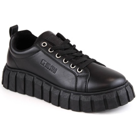 Sorte damesko med snøre Big Star MM274617