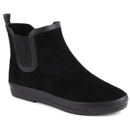 Regnstøvler vandtætte slip-on støvler sorte Potocki RB36063