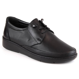 Slip-on sko i sort læder T.Sokolski H7503