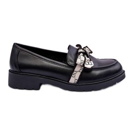 Dame lædersko Loafers Sort S.Barski HY330