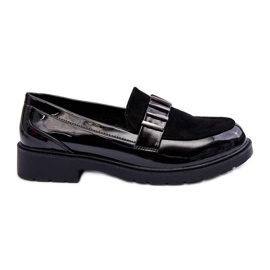Lakerede Loafers Med Dekoration Sort S.Barski HY317
