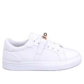 Damesneakers med en Graff Gold-lås hvid