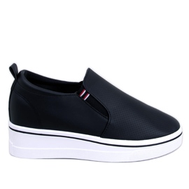 Jenkins Black wedge slip-on sneakers sort