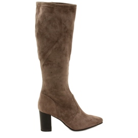 Damestøvler Beige-Taupe Stretch Caprice 9-25520-41 355