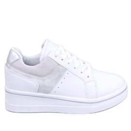 Tobey Silver wedge sneakers hvid