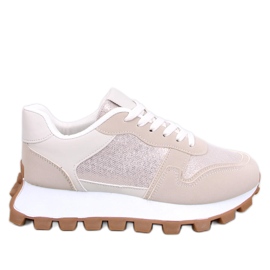 Bois Beige højsålede sneakers