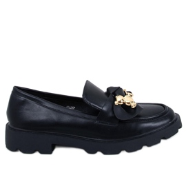 Loafers med en guldbjørn Honey Black sort