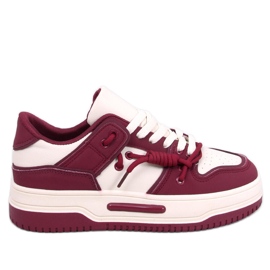 Clavell Wine højsålede sneakers beige