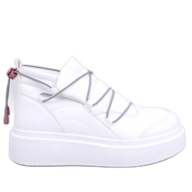 Cooper White beklædte sneakers hvid