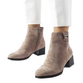 Beige ankelstøvler fra Fletcher MR2130-4