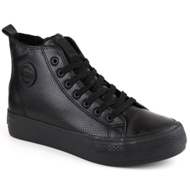 Høje sneakers på platformen isolerede Big Star M INT1914 sort