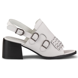 La.Fi Hvide sandaler med nitter