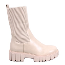 Støvler sok øvre Farrell Beige
