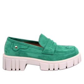 Platform loafers fra Chandra Green grøn