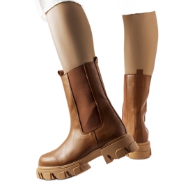 Vallejo brune slip-on arbejdsstøvler