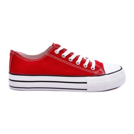 FB3 Klassiske sneakers med lav platform Rød Jazlyn