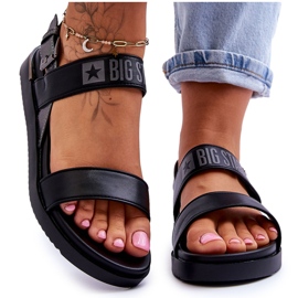 Flade sandaler til kvinder Big Star LL274938 Sort