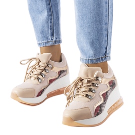 Inna Pink wedge sneakers fra Dajdla lyserød