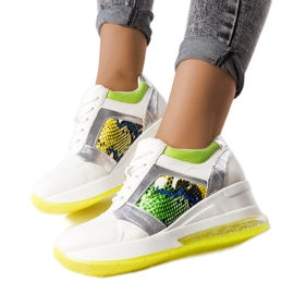 Inna Irpina hvide wedge sneakers
