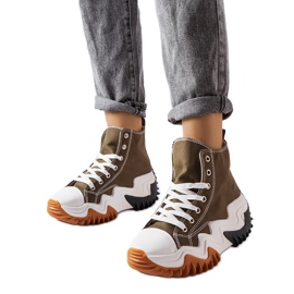 Grønne sneakers med tyk sål fra Toro