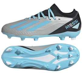 Adidas X Crazyfast Messi.3 Fg Jr IE4077 fodboldsko grå skygger af grå