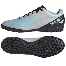 Adidas X Crazyfast Messi.4 Tf M IE4069 fodboldsko grå skygger af grå