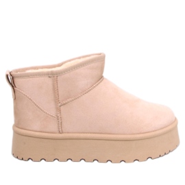 Platform snestøvler Solnis Beige