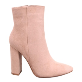 Rivers Khaki hælstøvler beige