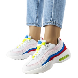 Inna Hvide sneakers med farvede indlæg fra Joline