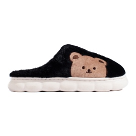 Dame hjemmesko med en bamse Shelovet beige sort