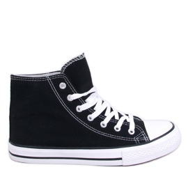 Jude Black canvas sneakers sort