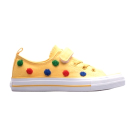 Børnesneakers med velcro Big Star JJ374056 Gul