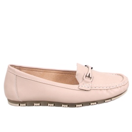 Klassiske loafers med en læder indersål Debell Beige