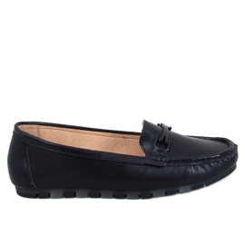 Klassiske loafers med en læder indersål Debell Black sort