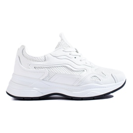 Shelovet hvide sneakers med snøre til kvinder