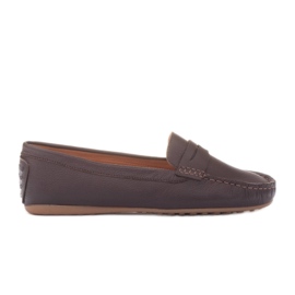 Marco Shoes Loafers med fleksibel sål brun