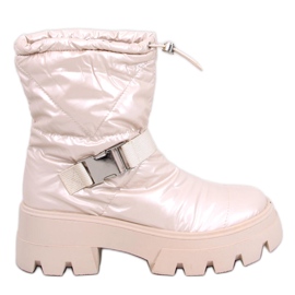 Bisset Beige nylonstøvler