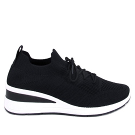 Leakes Sorte wedge sneakers