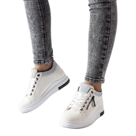 Inna Birmingham hvide wedge sneakers