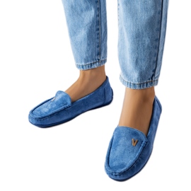 Blå øko-ruskind loafers fra Beltsville