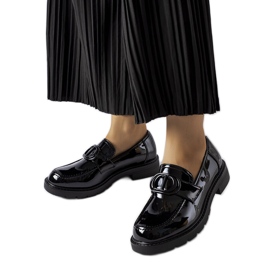 Inna Scranton sorte patent loafers