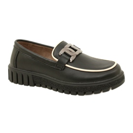 Stilfulde damesko i læder Filippo DP4728/23 BK, sort