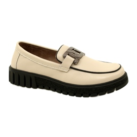 Stilfulde damesko i læder Filippo DP4728/23 BE beige