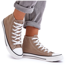 Klassiske højbeige sneakers til kvinder