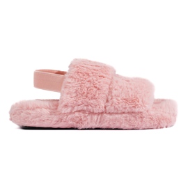 Dame pels hjemmesko Shelovet pudder pink lyserød